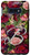 Galaxy S10e Vintage floral Maroon blush initial letter B monogram Case