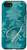 iPhone SE (2020) / 7 / 8 Teal floral Initial letter F monogram teal ornamental Case