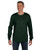 Hanes Men's Tagless Long Sleeve T-Shirt with a Pocket - XX-Large - Deep Forest