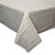 Gold & White Scallop Print Plastic Tablecloth, 108" x 54"
