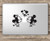Mickey and Minnie Kissing Apple Hearts- Apple MacBook Laptop Vinyl Sticker Decal, Die Cut Vinyl Decal for Windows, Cars, Trucks, Tool Boxes, laptops, MacBook - virtually Any Hard, Smooth Surface