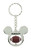 Disney Mickey Mouse Football Spinner Pewter Key Ring Key Accessory