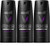 Axe Deodorant Body Spray, Excite 5.07 oz (3 Pack)