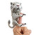 WowWee Untamed Sabre Tooth Tiger by Fingerlings  Silvertooth (Silver)  Interactive Collectible Toy
