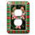 3dRose lsp_14915_6 Peppermint Gingerbread Ornaments 2 Plug Outlet Cover