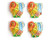 Madelaine Highly Detailed, Solid Premium Milk Chocolate Miniature Turkeys Wrapped In Colorful Italian Foil - 1/2 Pound