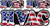 3 - HVAC American Flag Decal Pack USA Heating United States Hard Hat Sticker 6"