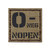 Tan IR ONEG O- NOPEN No Penicillin Allergy Blood Type 2x2 Tactical Morale Fastener Patch