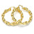 Women's 14K Gold Filled Twist Hollow Design Big Large Medium Trendy Round Hoop Earrings 50mm-70mm (Large 60mm)