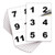 Consecutive Number Vinyl Stickers  1 to 50, 3-inch, 1 Set  White Self Adhesive Premium Decal. Ideal for Inventory, Storage, Organizing, Boxes, Bins, Toolbox, Lockers and More. Indoor  and  Outdoor