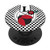 Ladybug and Polka Dots Monogram Initial Letter L PopSockets Grip and Stand for Phones and Tablets