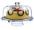 Tebery 6-in-1 Acrylic Cake Stand Cake Plate With 12Dome Multi-Function Serving Platter, Salad & Punch Bowl