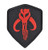 Black Morale Patch Bounty Hunter Shield Tactical Military Morale (Black)