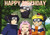 8.3 x 11.7 Inch Edible Square Cake Toppers  Naruto Shippude Themed Birthday Party Collection of Edible Cake Decorations