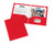 Avery Corner Lock Two-Pocket Folders, Red, Pack of 10 (47762)