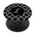 Monogram Letter L Black Chic Initial Quatrefoil Pattern PopSockets Grip and Stand for Phones and Tablets