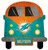 Fan Creations NFL Miami Dolphins Unisex Miami Dolphins Team Bus Sign, Team Color, 12 inch