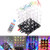 3D Colorful Electronic Welding Kit, 4x4x4 RGB Creative Light Cube Romote Control DIY Kit with Spectrum Music for C51 MCU Electronic Welding Training