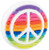 Crocs Love Shoe Charms - Jibbitz, Rainbow Peace Sign, Small