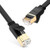 UGREEN Ethernet Cable Cat7 RJ45 Network Patch Cable Flat 10 Gigabit 600Mhz LAN Wire Cable Cord Shielded for Modem, Router, PC, Mac, Laptop, PS2, PS3, PS4, Xbox, and Xbox 360 Black (6ft)