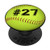Softball Player Number 27 PopSockets PopGrip: Swappable Grip for Phones  and  Tablets