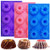 3 PCS Silicone Cake Moulds, FineGood Doughnut Maker Silicone Baking Tray Cupcake Muffin Molds Mini Cake Pan