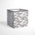 Bacati Clouds in The City Storage Box Small, White/Grey