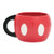 Vandor Disney Mickey Mouse 20 oz. Sculpted Ceramic Mug, Red