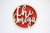 Sorority Shop Chi Omega - Laser Carved Glitter Script Ornament - 3" Round