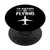 I'd Rather Be Flying Gift Funny Pilot Airplane PopSockets PopGrip: Swappable Grip for Phones  and  Tablets