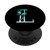 Initial letter L Butterfly Personalized Monogram PopSockets Grip and Stand for Phones and Tablets
