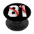 Baseball Player Jersey Number  81 81 Proud Baseball MOM DAD PopSockets Grip and Stand for Phones and Tablets