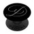 Elegant Single Letter D Capital Monogram Initial PopSockets Grip and Stand for Phones and Tablets