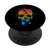 Distressed Pansexual Skull Halloween Pan Pride Splatter PopSockets Grip and Stand for Phones and Tablets