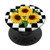 Skyvora Sunflower Checkerboard PopSockets PopGrip: Swappable Grip for Phones  and  Tablets