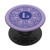 Monogram Initial Letter L Mandala Pattern Purple Lavender PopSockets PopGrip: Swappable Grip for Phones  and  Tablets