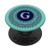 Monogram Initial Letter G Mandala Pattern Mint Green Blue PopSockets PopGrip: Swappable Grip for Phones  and  Tablets