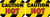 StickerTalk Caution Hot Vinyl Stickers, 3 inches by 2 inches