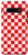 Galaxy S10Plus Red and White Checkerboard, Checkered, Checker Board Case