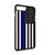 American Flag iPhone 7 Plus Case Thin Blue Line American Flag for iPhone 7 Plus Case(Black Hard Plastic)