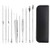 Pimple Popper Tool Kit, Owlbbabies 9 PCS Blackhead Remover Extractor Tool Kit with Storage Bag, Stainless Professional Comedone Extractor Tool for Pimples, Blackheads, Zit Removing