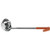 HUBERT 8 oz Ladle Stainless with Orange Handle - 12"L
