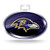 NFL Rico Industries Metallic Team Logo Sticker, Baltimore Ravens, 3.5 x 5-inches