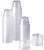 [100 Sets - 1 oz.] Plastic Disposable Portion Cups With Lids, Souffle Cups