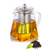 SUPANG Good Glass Teapot with Removable Stainless Steel Lid  and  Infuser, Square shape Glass Teapot?Stovetop Safe Tea Kettle, Blooming and Loose Leaf Tea Maker Set. (750ml)