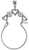 Raposa Elegance Sterling Silver Hearts and Flowers Charm Holder (approximately 21 mm diameter)