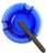 FESS Products Trident Blue Cigar Ashtray Large 6.5"