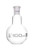 Florence Boiling Flask, 100ml - 14/23 Joint, Interchangeable - Borosilicate Glass - Flat Bottom, Short Neck - Eisco Labs