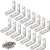 16 PCS L Bracket Heavy Duty Stainless Steel Right Angle Bracket 50 x 50 x 20mm L Shaped Corner Bracket for Shelves 90 Degree Joint Corner Braces Fastener, with Screw