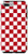 iPhone 7 Plus/8 Plus Red and White Checkerboard, Checkered, Checker Board Case